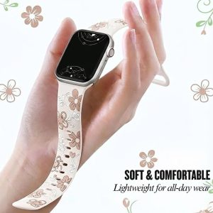 Velox Engraved Flower Silicone Band