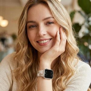 Velox Engraved Flower Silicone Band