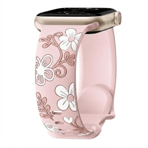 Velox Engraved Flower Silicone Band