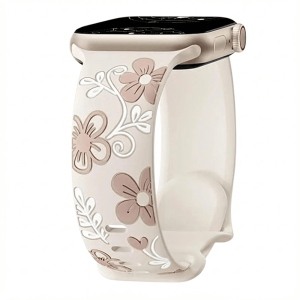 Velox Engraved Flower Silicone Band