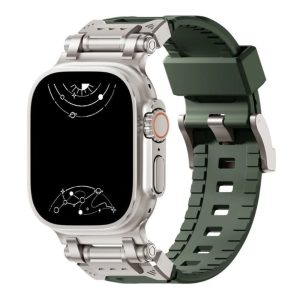 Venio Silicone Rugged Metal Band